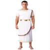 Aislor Mens Ancient Greek God Halloween Cosplay Armor Soldier Role Play Medieval Knight Warrior Cosplay Costume White 3X-Large view 1
