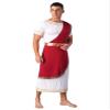 Aislor Mens Ancient Greek God Halloween Cosplay Armor Soldier Role Play Medieval Knight Warrior Cosplay Costume Burgundy X-Large view 2