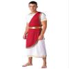 Aislor Mens Ancient Greek God Halloween Cosplay Armor Soldier Role Play Medieval Knight Warrior Cosplay Costume Burgundy X-Large view 3