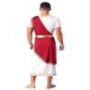 Aislor Mens Ancient Greek God Halloween Cosplay Armor Soldier Role Play Medieval Knight Warrior Cosplay Costume Burgundy X-Large view 4