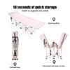 WDFYJ Extra-Wide Camping Cot, Upgrade Sturdy Camping Bed, Cots for Sleeping Support 120kg, with Carry Bag Ultralight Backpacking Cot for Travel(Beige) view 4