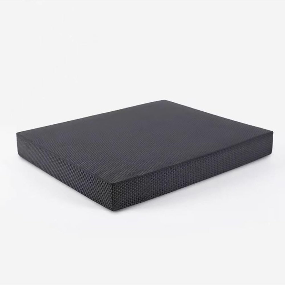 LNGCLTEZ Yoga Knee Pad Foam Balance Pad Physical Therapy Core Balance Disc Extra Thick Non-Slip Exercise Floor Mat for Gym Fitness Stretching Pilate,50406cm,Black
