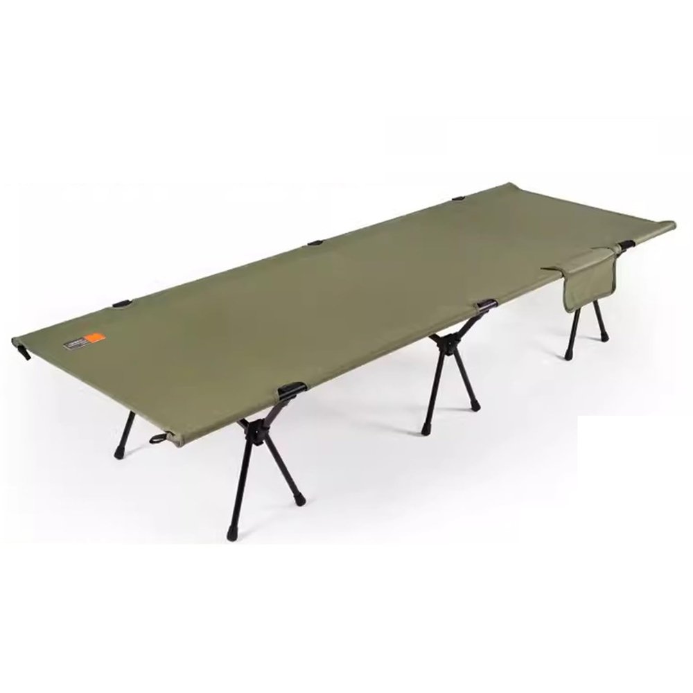WDFYJ Folding Camping Cot for Adult, Portable Folding Bed Suitable Camping Cot for Camping Office Use, Outdoor Marching Recliner, Escort Bed(Green)
