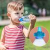 28 mm Push Pull Replacement Caps, 4pcs Leak-Proof Water Bottle Cap for 28 mm Water Bottle Sports Cap, Reusable Colorful Plastic Soda Twisted Water Bottle Lid Top view 3