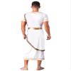 Aislor Mens Ancient Greek God Halloween Cosplay Armor Soldier Role Play Medieval Knight Warrior Cosplay Costume White X-Large view 2