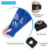 PATIKIL Volleyball Arm Sleeves Knee Pads Set, 4 Pairs Passing Forearm Knee Sleeve with Protection Pads Thumbhole Volleyball Arm Pad for Teenagers Men Women, (5.7-inch/5.5-inch Black) view 3