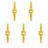 Sanmum 5 Pieces Bicycle Internal Cable Routing Tool, Brake Hose Connector, Cycling Bike Cable Guide for Bicycle Frame Shift (Gold) view 1