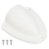 PATIKIL 3" Nylon Marine Wire Cable Vent Cover, 1 Pcs Plastic Clam-Shell Vent Cap with Installation Screws for Boat Yacht, White view 1