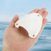 PATIKIL 3" Nylon Marine Wire Cable Vent Cover, 1 Pcs Plastic Clam-Shell Vent Cap with Installation Screws for Boat Yacht, White view 4