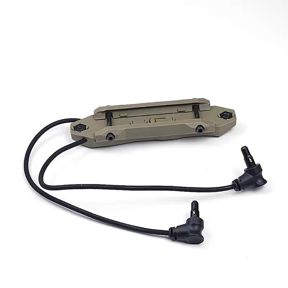 Tactical Pressure Switch Button Remote Dual Function Tail for PEQ-15 DBAL-A2 (Brown)