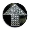 Bonjoc Premium Crystal Golf Ball Marker with Magnetic Hat Clip Arrow | Perfect Golf Accessories, Golf Gift, and Golf Giveaway for Men Women with add-ons Available!, Black, White view 1