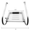 3-Step Swim Platform Folding Boat Ladder, 316 Stainless Steel Telescoping Dock Ladders - Electro-Polished Rails with 2/3 Anti-Slip Footsteps for Boats Marines Ships Yachts view 3