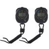 Digital LCD Stopwatch Timer, 2-Pack, Sports Timer with Calendar and Alarm Display for Racing, Running, Swimming view 1