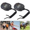 Digital LCD Stopwatch Timer, 2-Pack, Sports Timer with Calendar and Alarm Display for Racing, Running, Swimming view 2