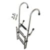 4 5 6 Steps Folding Telescoping Boat Ladder Stainless Steel, Compact Extendable Boarding Ladder for Marine Yacht/Bass Boats, Complete Kits (Size : 4 Step) view 1