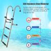4 5 6 Steps Folding Telescoping Boat Ladder Stainless Steel, Compact Extendable Boarding Ladder for Marine Yacht/Bass Boats, Complete Kits (Size : 4 Step) view 4