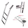 Stainless Steel Launching Telescopic Ladder, Folding Ladder for Yacht Equipment, Deck Ladder Yacht Marine Hardware Accessories view 2