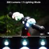 Heart Shape Bike Light, Bike Lights Set, Kids Bike Lights for Night Riding, Light with Horn, Scooter Bike Accessories for Adults & Kids view 3