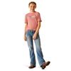 ARIAT Girls Mini Cow Squad T-Shirt, Dusty Rose, X-Large view 3