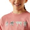 ARIAT Girls Mini Cow Squad T-Shirt, Dusty Rose, X-Large view 4