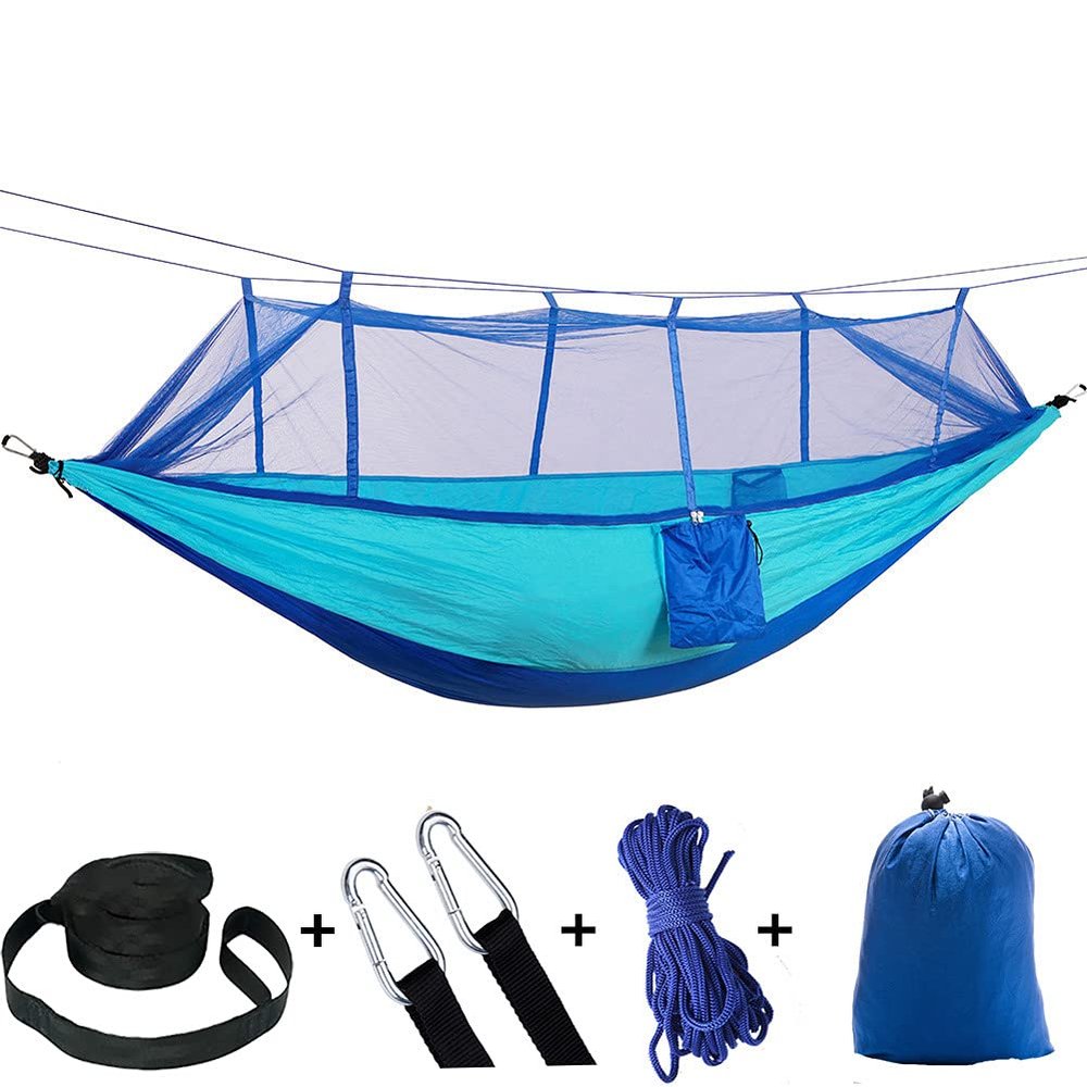 Camping Hammock, Portable Hammocks with Mosquito Net,Best for Outdoor Hiking Travel (8)