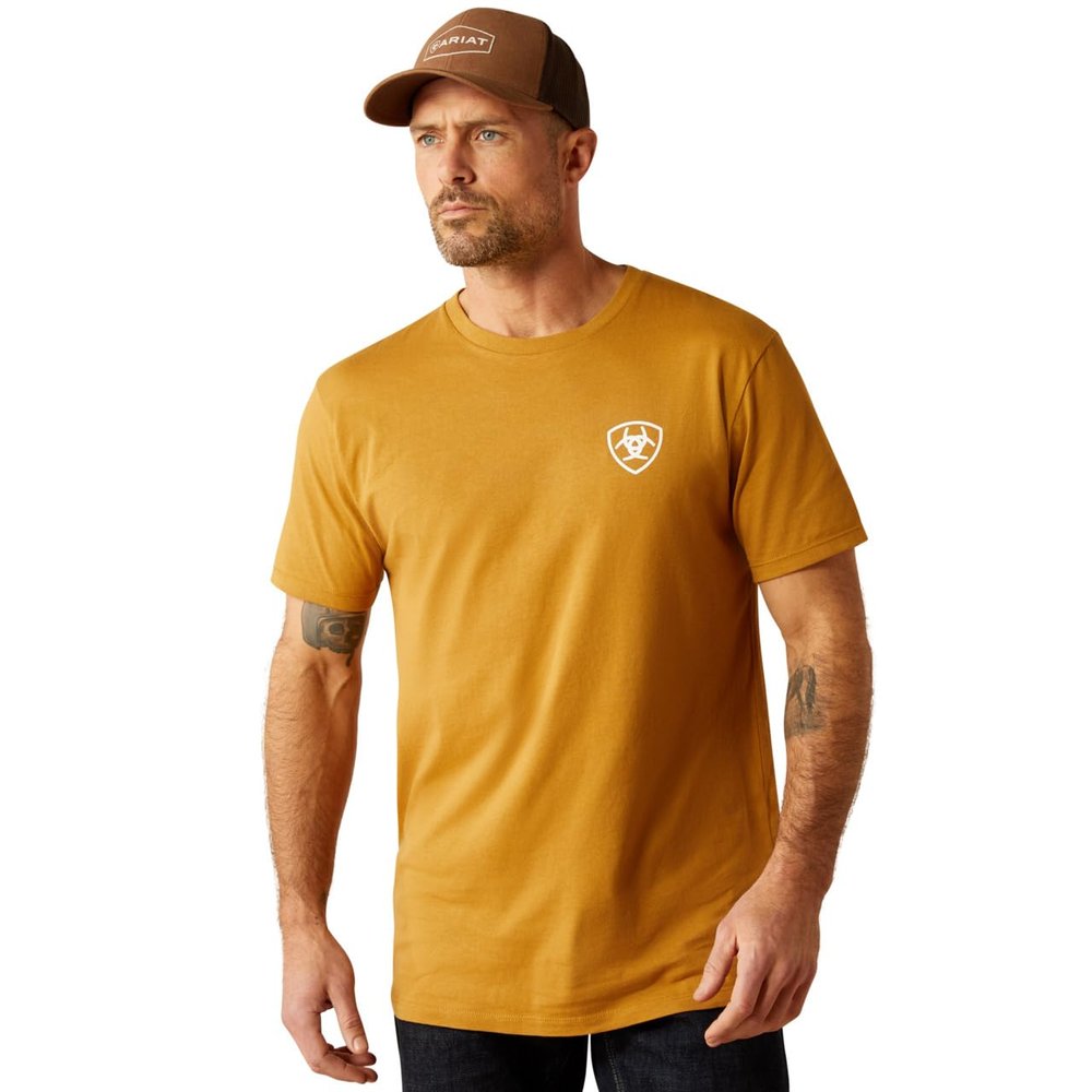 ARIAT Men's Serape Seal T-Shirt, Harvest Gold, XX-Large