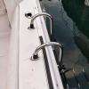 4 Step Foldable Ladder for Swim Pool or Boat, Pontoon Boarding Boat Ladders, for Marine Dock Yacht Boat Ship, Load 200kg view 2