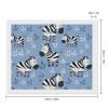 Cartoon Zebra Print Diamond Painting Adults Round Diamonds Pictures Crafts Kits for Home Wall Decoration 16"x20" view 2