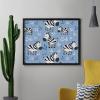 Cartoon Zebra Print Diamond Painting Adults Round Diamonds Pictures Crafts Kits for Home Wall Decoration 16"x20" view 4