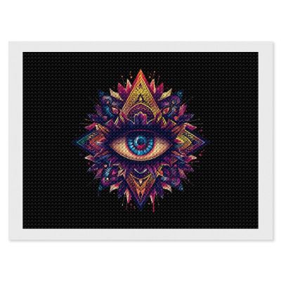 Third Eyeball Goth Eye Spiritual Diamond Painting Adults Round Diamonds Pictures Crafts Kits for Home Wall Decoration 12"x16"