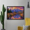Grand Teton Wyoming Mountains Diamond Painting Adults Round Diamonds Pictures Crafts Kits for Home Wall Decoration 12"x16" view 4