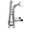 Foldable Stainless Steel Marine Telescoping Ladder 3/4 Step Heavy Duty Wide Steps Swim Deck Pontoon Boat Ladders for Marine Yacht Swimming Pool (Silver 4) view 3