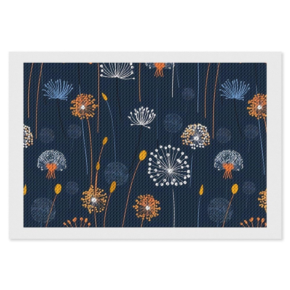 Dandelion Diamond Painting Adults Round Diamonds Pictures Crafts Kits for Home Wall Decoration 8"x12"