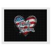 American Flag Family Freedom Diamond Painting Adults Round Diamonds Pictures Crafts Kits for Home Wall Decoration 12"x16" view 1