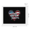 American Flag Family Freedom Diamond Painting Adults Round Diamonds Pictures Crafts Kits for Home Wall Decoration 12"x16" view 2