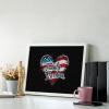 American Flag Family Freedom Diamond Painting Adults Round Diamonds Pictures Crafts Kits for Home Wall Decoration 12"x16" view 3