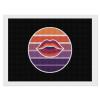 Lipstick Lesbian Flag Diamond Painting Adults Round Diamonds Pictures Crafts Kits for Home Wall Decoration 12"x16" view 1