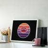Lipstick Lesbian Flag Diamond Painting Adults Round Diamonds Pictures Crafts Kits for Home Wall Decoration 12"x16" view 3