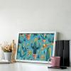 Southwest Turquoise Cactus Diamond Painting Adults Round Diamonds Pictures Crafts Kits for Home Wall Decoration 8"x12" view 4