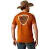 ARIAT Men's Buffalo West T-Shirt, Burnt Umber, Small view 1