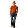 ARIAT Men's Buffalo West T-Shirt, Burnt Umber, Small view 3