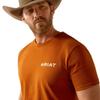ARIAT Men's Buffalo West T-Shirt, Burnt Umber, Small view 4