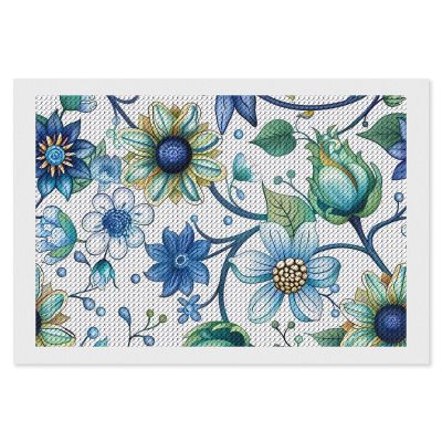 Mandala Flowers (4) Diamond Painting Adults Round Diamonds Pictures Crafts Kits for Home Wall Decoration 8"x12"