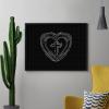 Cross in Heart Christian Diamond Painting Adults Round Diamonds Pictures Crafts Kits for Home Wall Decoration 12"x16" view 4