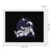 Relaxing Astronaut Throwing Paper Airplanes Diamond Painting Adults Round Diamonds Pictures Crafts Kits for Home Wall Decoration 16"x20" view 2