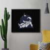 Relaxing Astronaut Throwing Paper Airplanes Diamond Painting Adults Round Diamonds Pictures Crafts Kits for Home Wall Decoration 16"x20" view 4