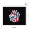 Unicorn Canada Day Canadian Flag Diamond Painting Adults Round Diamonds Pictures Crafts Kits for Home Wall Decoration 16"x20" view 2