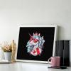 Unicorn Canada Day Canadian Flag Diamond Painting Adults Round Diamonds Pictures Crafts Kits for Home Wall Decoration 16"x20" view 3