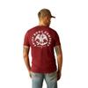 ARIAT Men's Eagle and Snake T-Shirt, Crimson Black Heather, Small view 1