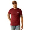 ARIAT Men's Eagle and Snake T-Shirt, Crimson Black Heather, Small view 2